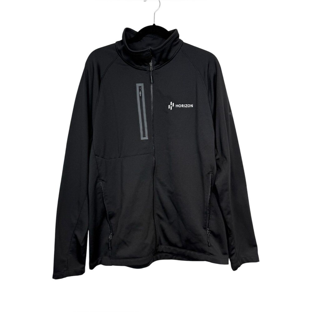 The North Face Canyon Flats‎ Fleece Jacket Men's XL Black Full Zip
